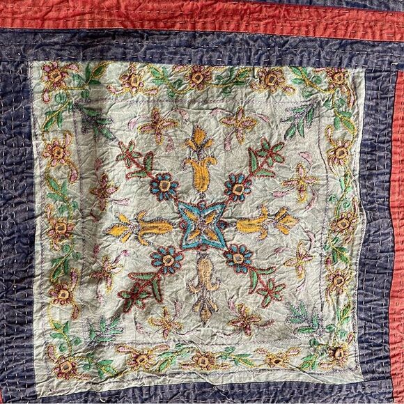 Authentic vintage from India handmade throw/bedspread - never used - Picture 12 of 12